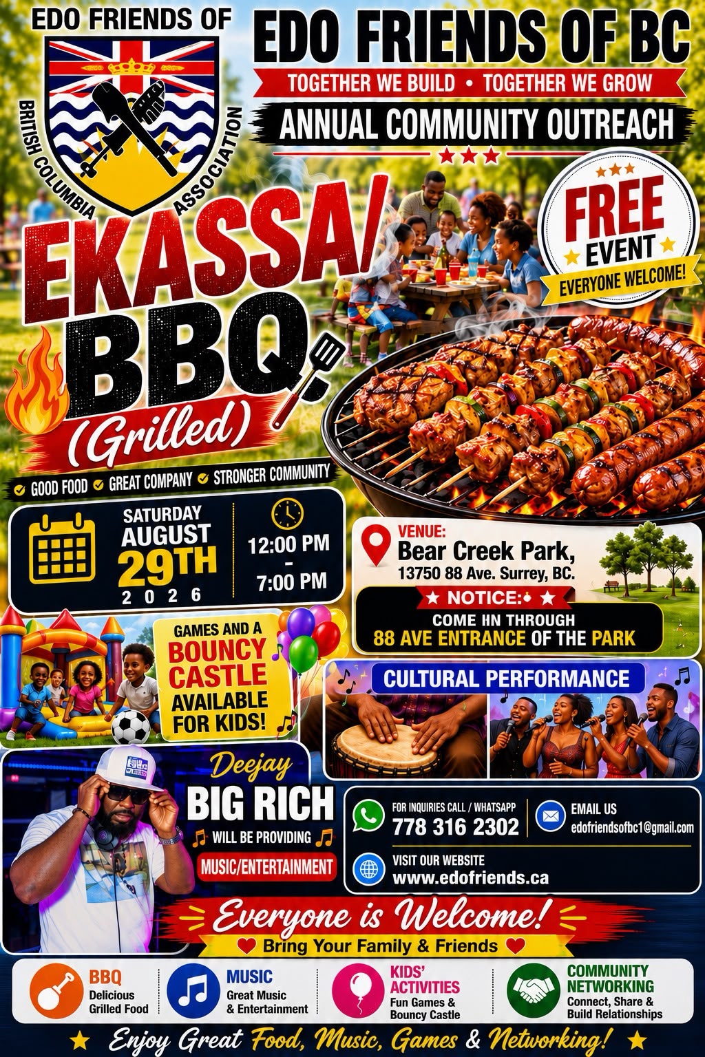 Edofriends Annual community Outreach BBQ Event